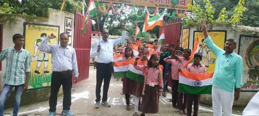 The tricolor was hoisted from BSA office to schools