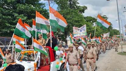 भिनगा में निकाली गई तिरंगा रैली। -स्रोत : सूचना विभाग