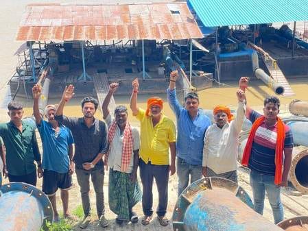 Anger due to lack of water in the canal,
