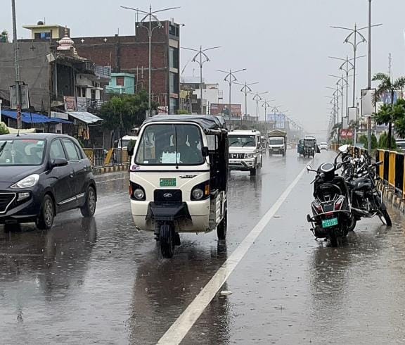 Heat from the sun, then humidity from the rain