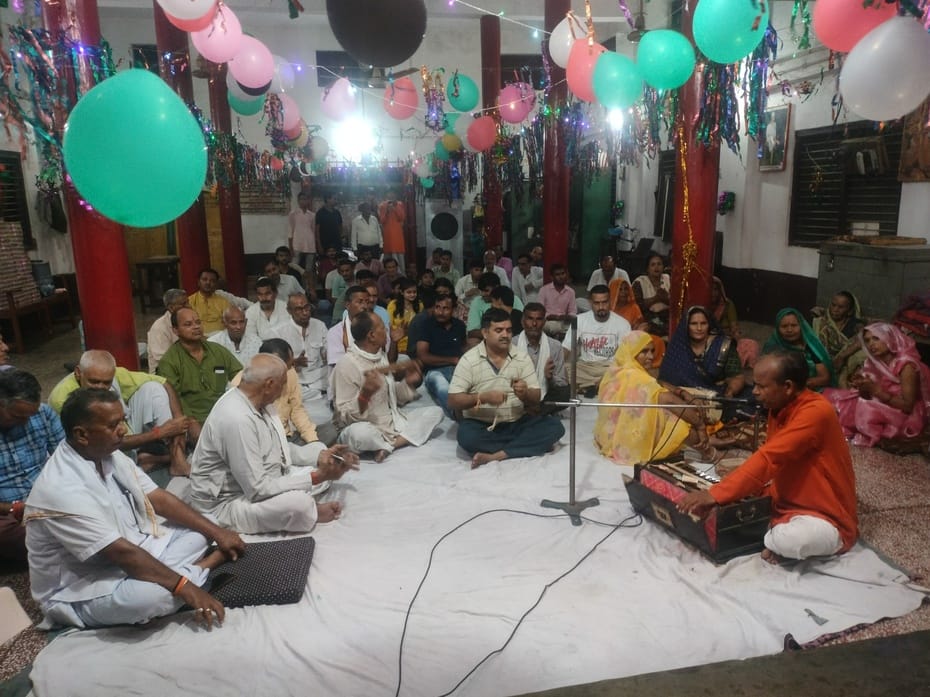 Kanhaiya was born at midnight, congratulations were galore in home and temple