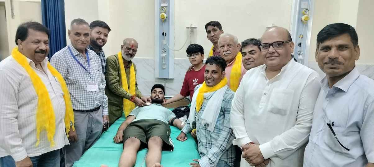 45 youths donated blood in the camp