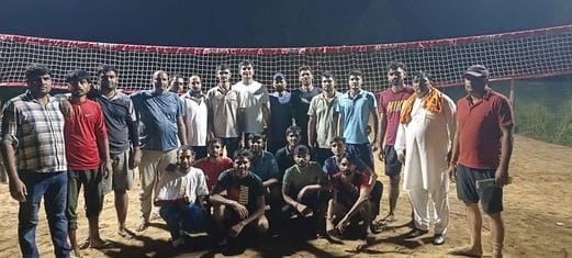 The team of Devlawas Rewari stood first in the volleyball competition