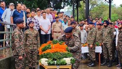 Last farewell given to Havildar Vikas Bhandari