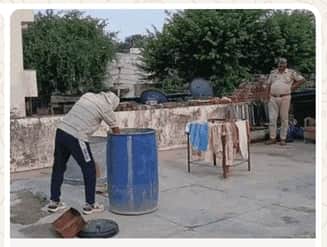 किशनगढ़ में एक घर मे नीले ड्रम से शव मिला