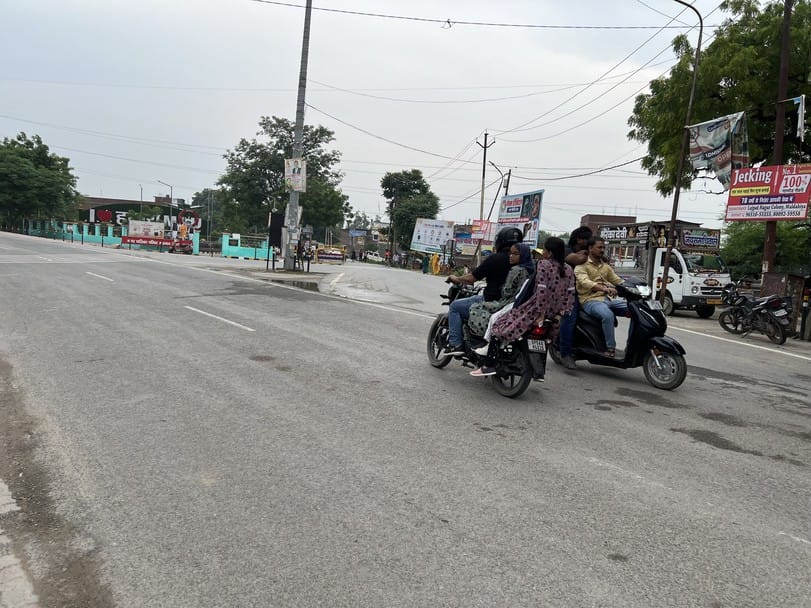 To prevent accidents near selfie point, speed breakers and footpaths were made but they forgot to make roundabouts