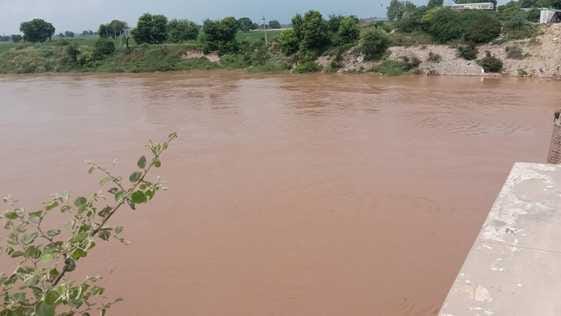The water level of Ghaggar reached 3750 cusecs