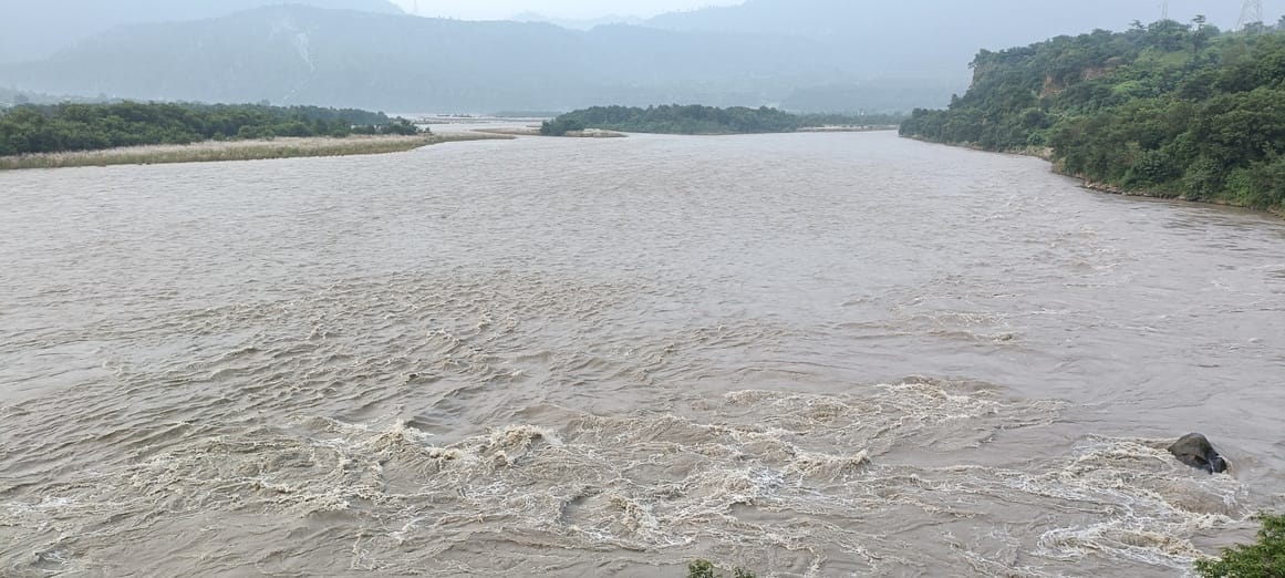 Reasi, Chinab River, Water Level Increased