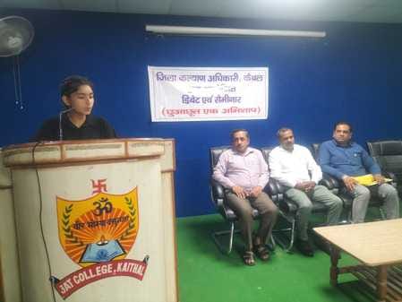 Nancy came first in essay and Mandeep in speech competition
