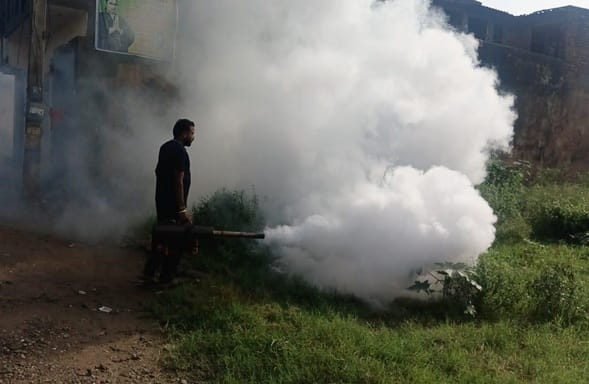 Even after getting the medicine, the corporation did not do fogging