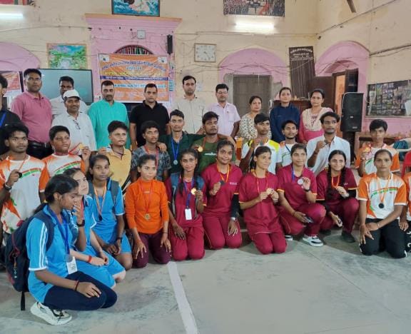 Mangesh winner and Sagar runner up in badminton
