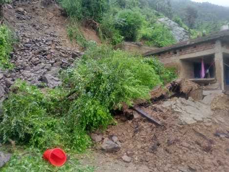 Traffic movement closed for the third day due to road collapse
