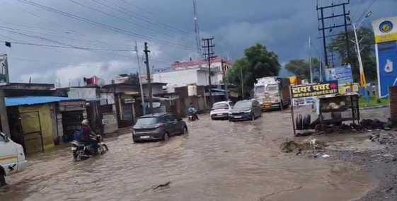 After the rain, BBN roads became ponds