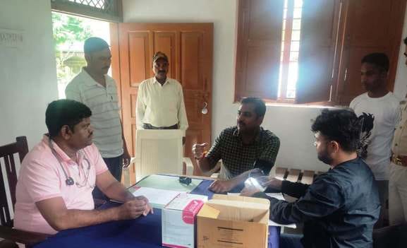 DTR administration conducted health checkup of the workers