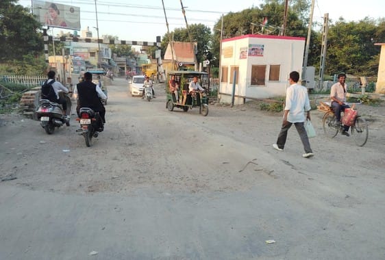 Road construction near the cemetery is stuck