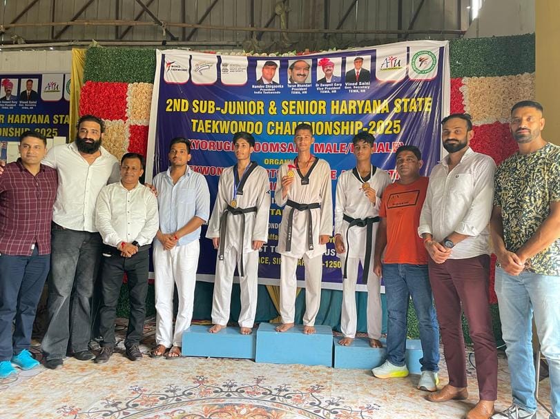 Rewari won 20 medals including 5 gold in Taekwondo competition