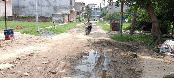 Name is Awas Vikas Colony, identity is broken roads, choked drains