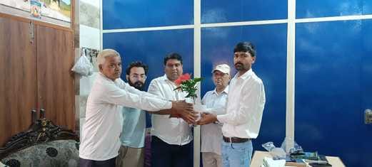 Praveen Chaudhary honored for becoming urban district president
