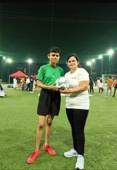 Pooja will represent the country in the international blind football competition