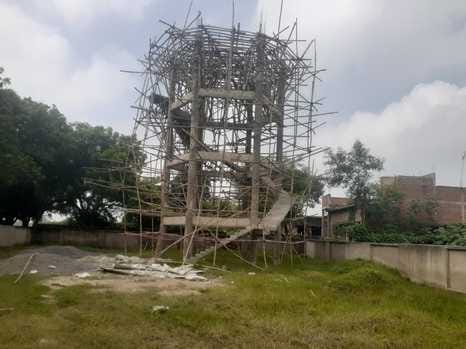 No water was available, villagers have been watching the tank being built for three years