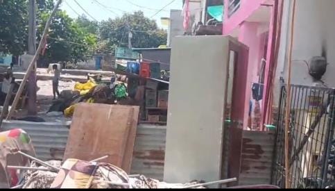 Everything from the gas stove to the bed in Dinu's friend Anup's house was confiscated