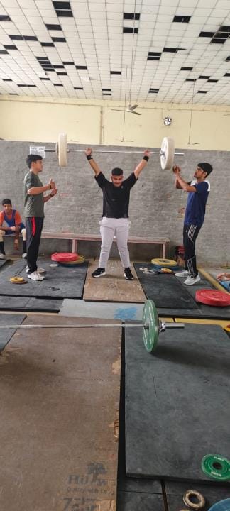 Shivesh won the under-17 weightlifting competition