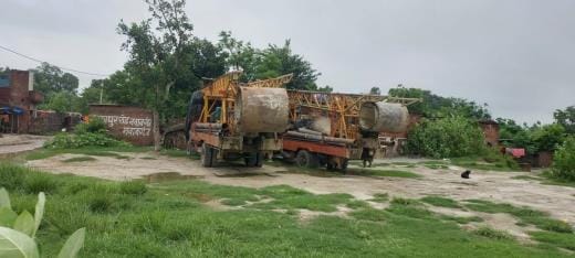 Construction of ring road stopped due to flood