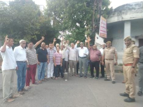 People of Clay Square protest for clean water