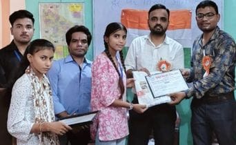 Harshita got first place in the essay competition
