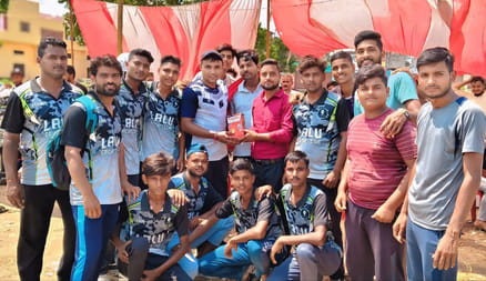 Lalu defeated Riyaz Club by 17 runs