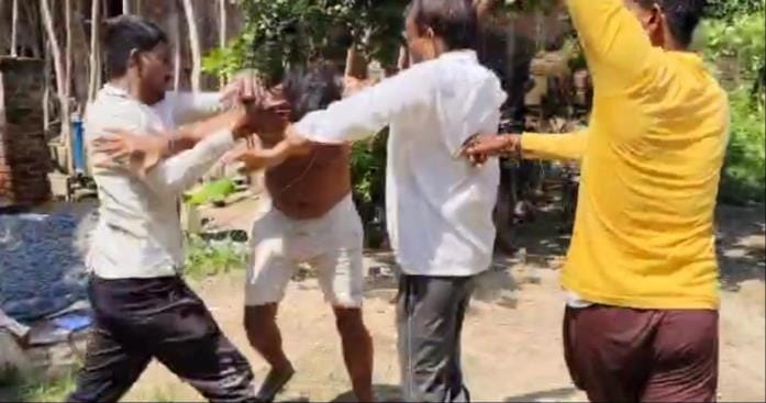 Pradhan's husband beat her when she asked him to clean the drain