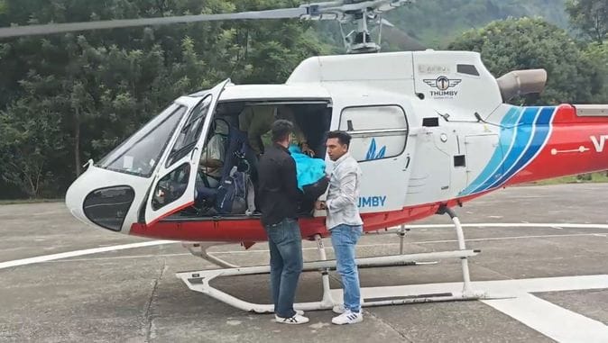 A young man who went trekking died due to deteriorating health