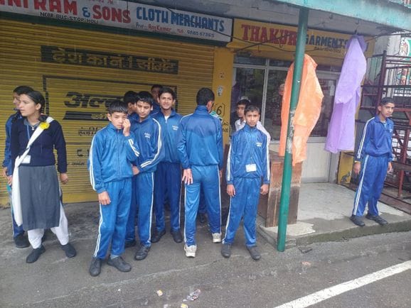 Students reached to take exam amidst rain, got order of holiday