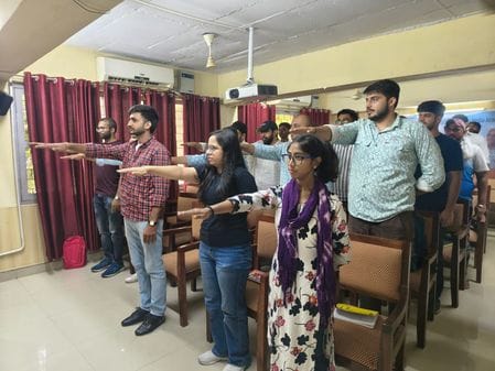 Students took oath to make the campus free from ragging