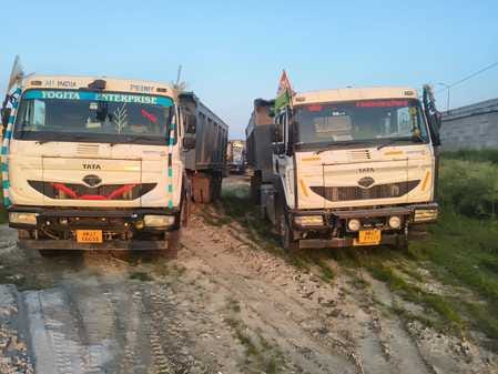 10 lakh fine imposed on 15 overloaded vehicles