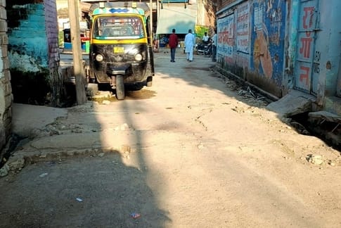 Interlock bricks were uprooted from the road without the knowledge of the municipality