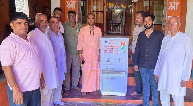 Water cooler installed in Hanuman temple in memory of father