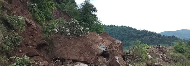 rajauri news, road damage news