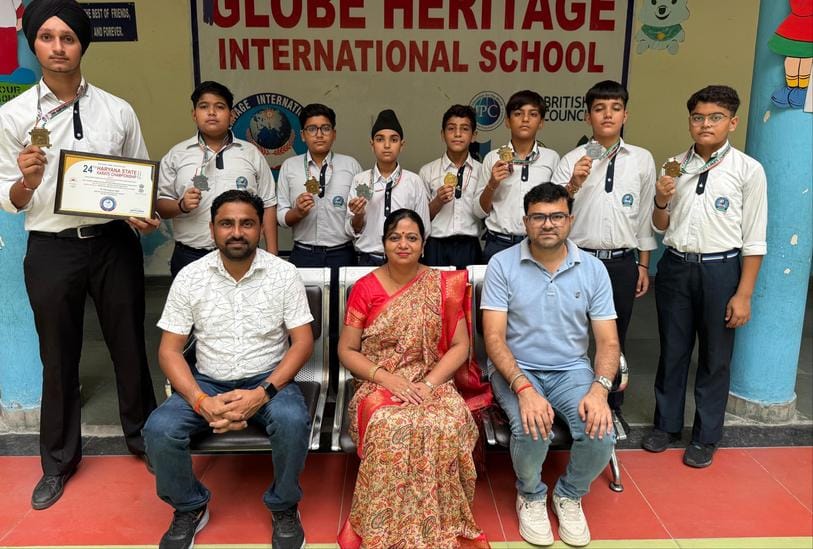 Players showed their talent in state level karate championship
