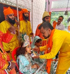 Dadhikando procession started with great pomp from Manokaran temple