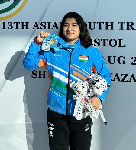 Sunariya's Kanak won two gold medals in Kazakhstan