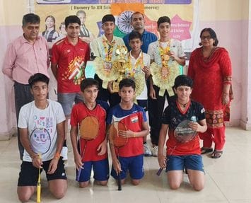 Jatin and Samarth won the badminton competition