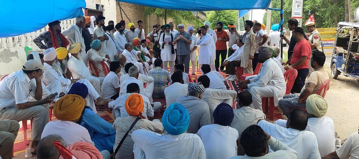 Villagers outraged over the toxic water from the oil factory being dumped into the ground, the MLA expressed support.