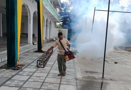 Fogging will be done daily in two wards