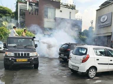 Fogging started in the city, two teams will cover one ward daily