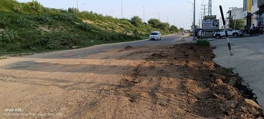 Work to fill deep potholes in the city has started, there was a danger of vehicles overturning