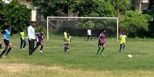 Safidon defeated Uchana in the Under-14 category of football
