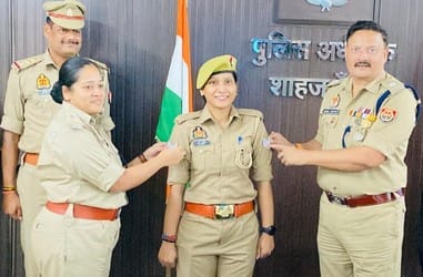 Female constable honored for out of turn promotion