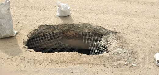 Greenfield Expressway collapses for the second time in eight days in Chanddiar