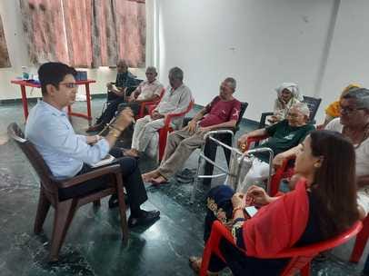 Health check-up of senior citizens in old age homes